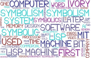 Symbolism Wordcloud Banner, Wallpaper, Background, Book Cover, Wordart