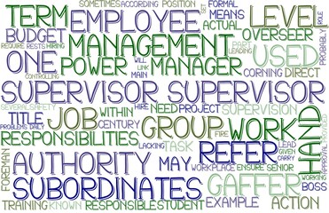 Supervisor Wordcloud Tshirt Banner, Wallpaper, Background, Book Cover, Wordart