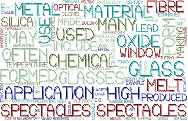Spectacles Wordcloud Banner, Wallpaper, Background, Book Cover, Wordart