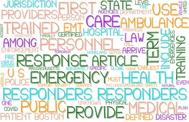 Responders Wordcloud Banner, Wallpaper, Background, Book Cover, Wordart