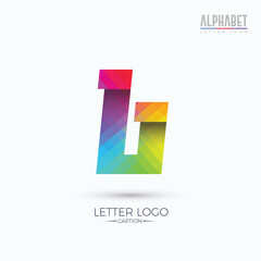 Colorful Modern Professional Business Origami Style B Logo
