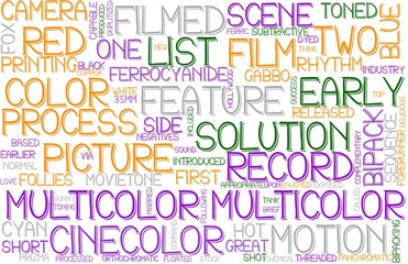 Multicolor Wordcloud Banner, Wallpaper, Background, Book Cover, Wordart
