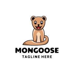 Simple Mascot Cartoon Logo Design a Mongoose