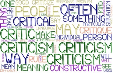 Criticism Wordcloud Banner, Wallpaper, Background, Book Cover, Wordart