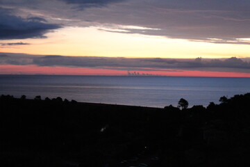 Obraz premium levé de soleil en Corse et couché de soleil