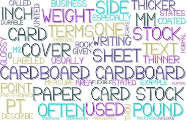 Cardboard Wordcloud Tshirt Banner, Wallpaper, Background, Book Cover, Wordart