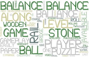 Balance Wordcloud Banner, Wallpaper, Background, Book Cover, Wordart