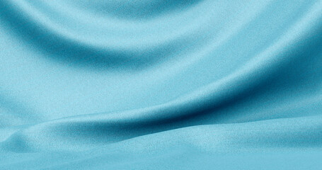 3d rendering. Light blue burlap fabric, densely crumpled. Background for your design