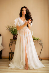 Fototapeta premium bride in white dress