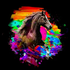 Poster Abstract image of a horse © reznik_val