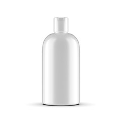 Plastic bottle white 3D rendering isolated white background
