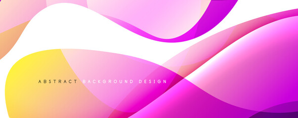 Trendy simple fluid color gradient abstract background with dynamic wave line effect. Vector Illustration For Wallpaper, Banner, Background, Card, Book Illustration, landing page