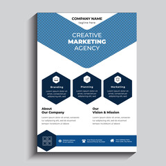 Modern creative and professional corporate business flyer design template