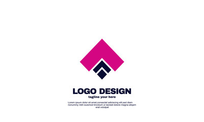 stock abstract business company inspiration logo design corporate brand identity vector