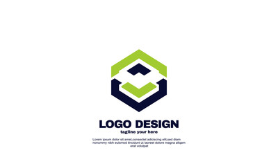 stock vector creative logo modern creative brand idea company business design