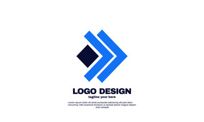 abstract idea business company logo brand identity vector