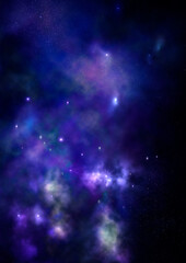 Fototapeta premium Small part of an infinite star field