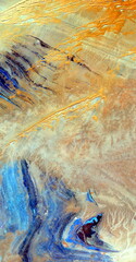    vertical abstract photography of the deserts of Africa from the air, aerial view of desert...