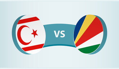 Northern Cyprus vs Seychelles, team sports competition concept.