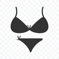 Woman bra and underwear icon vector illustration.