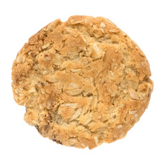 An oat biscuits isolated on white background.