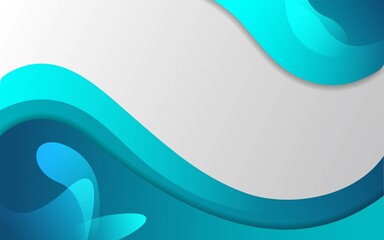 modern abstract blue wavy shape background banner design.
