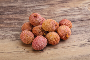 Tropical sweet exotic fruit lychee