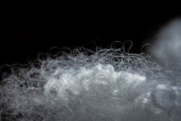 Extreme macro of polyester stable fiber