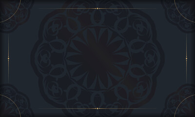 Congratulatory Brochure in black color with abstract pattern is ready for printing.