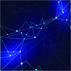 Technology abstract concept. Blue background