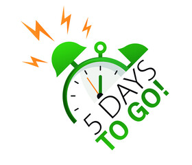 Countdown timer. Clock icon. Time icon. Deadline sign with timer. Vector