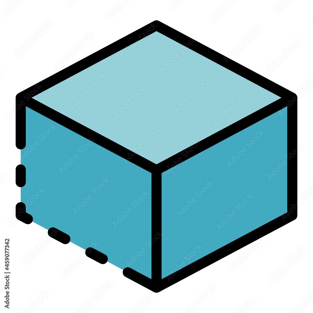 Poster redesign object icon. outline redesign object vector icon color flat isolated