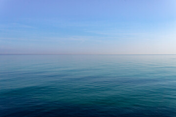 clear view of the calm Baltic Sea on a sunny day