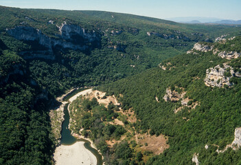 Obraz premium Réserve naturelle, Gorges de l'Ardèche, 07, Ardèche