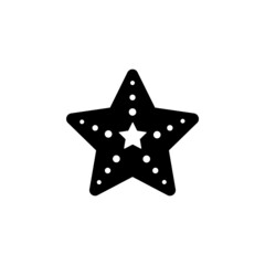 starfish icon, sea vector, beach illustration