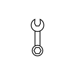 wrench icon, service vector, engineer illustration