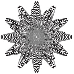 Visual illusion of motion. Design Elemen