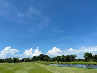 golf course in the summer