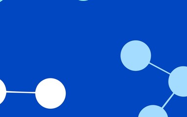 Light Pink, Blue vector background with forms of artificial intelligence.