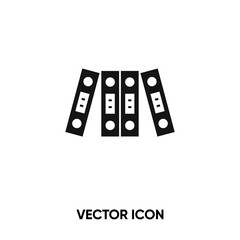 Binder vector icon. Modern, simple flat vector illustration for website or mobile app.Office folders symbol, logo illustration. Pixel perfect vector graphics	