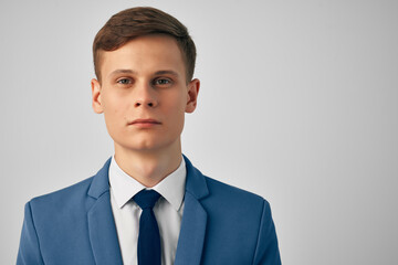 man with a jacket in a tie executive Professional isolated background