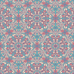 Colorful mandala pattern seamless islamic concept