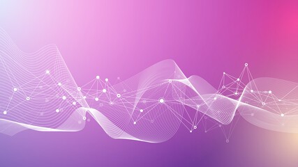 Scientific illustration genetic engineering and gene manipulation concept. DNA helix, DNA strand, molecule or atom, neurons. Abstract structure for Science or medical background