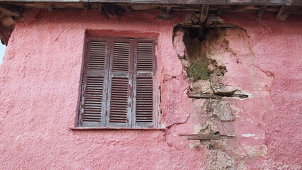 Elements of architecture of a very old house, Greece, Halkidiki, Arnaia
