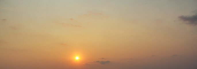 sunset in the sky