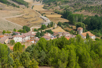 Fototapeta na wymiar municipio de Curiel de Duero en la provincia de Valladolid, España