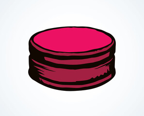 Iron bottle cap. Vector drawing