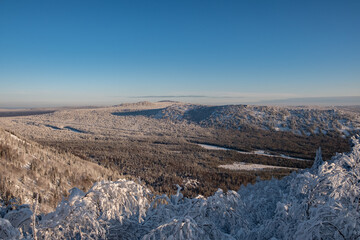 Christmas in the mountains. The Taganay National Park