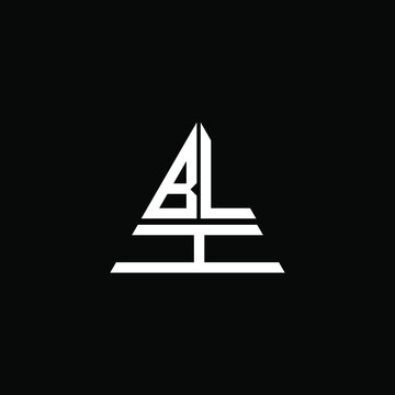 BLH letter logo creative design. BLH unique design
