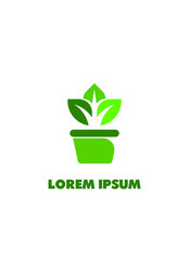 Plant logo on a white background